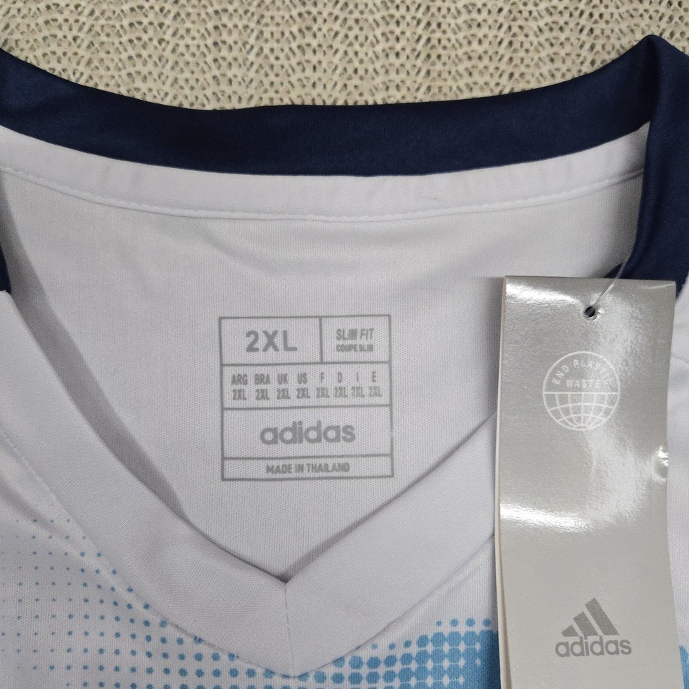 Adidas Costa Rica Cedeño Number 9 Soccer Jersey Mens 2XL White Blue - Picture 4 of 12